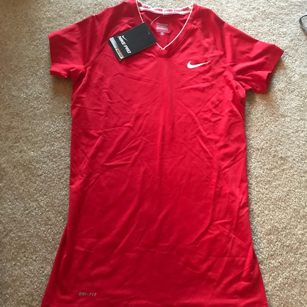 Red Nike shirt